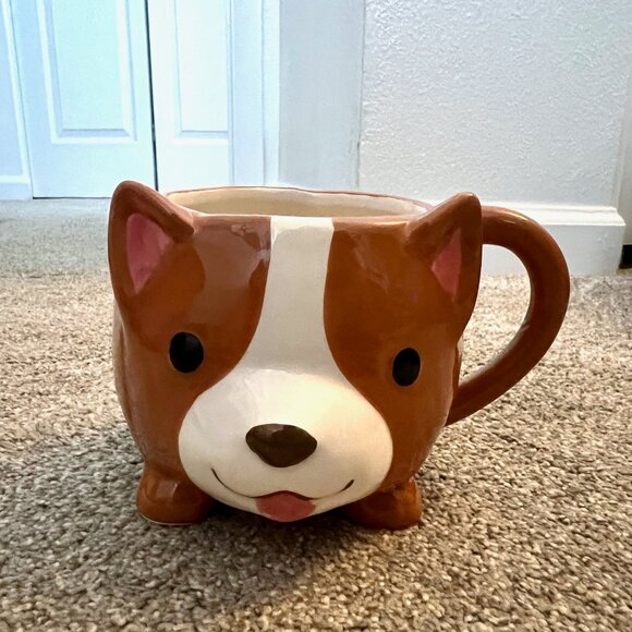 Cute Corgi Dog Coffee Tea Mug - hand painted - Picture 1 of 4